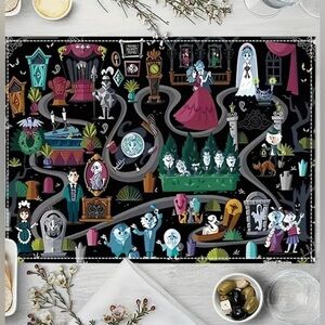 Disneys Haunted Mansion Set of 4 Inspired Dining Room Table Place Mats.
